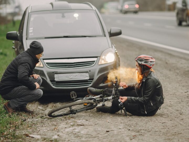 Wypadek na rowerze w Piotrkowie