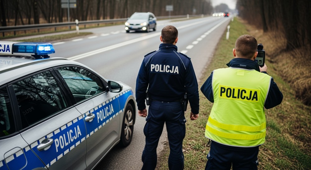 Kierowca szaleje w Piotrkowie: jazda pod prąd i niebezpieczne zawracanie na dwupasmówce!