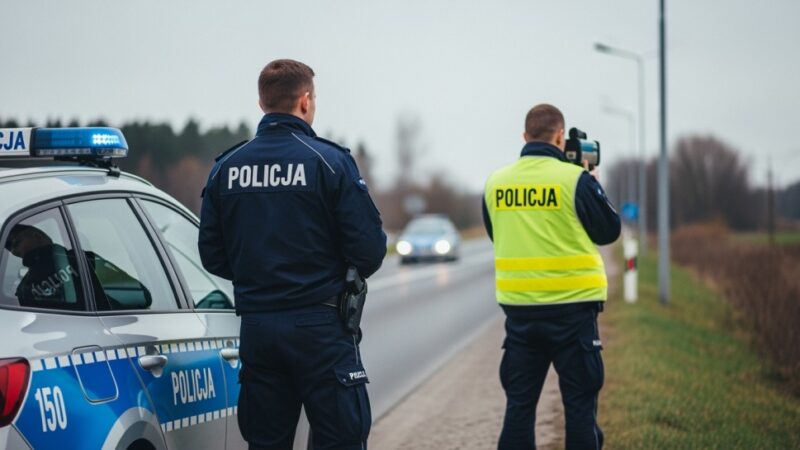 Bezpieczne drogi w Piotrkowie: Policja walczy z nadmierną prędkością