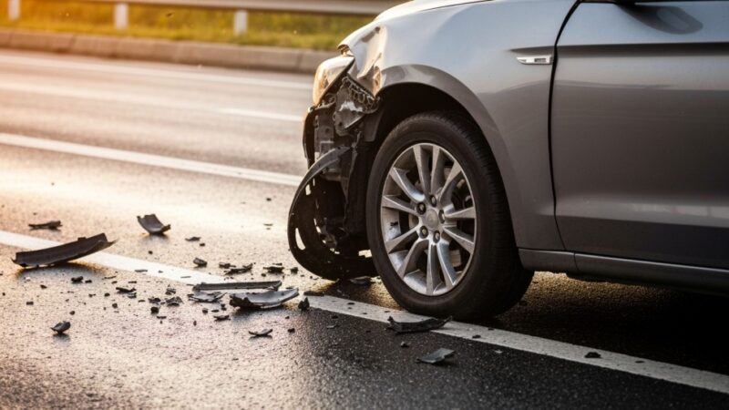 Wypadek na DK12: Droga zablokowana na pół godziny