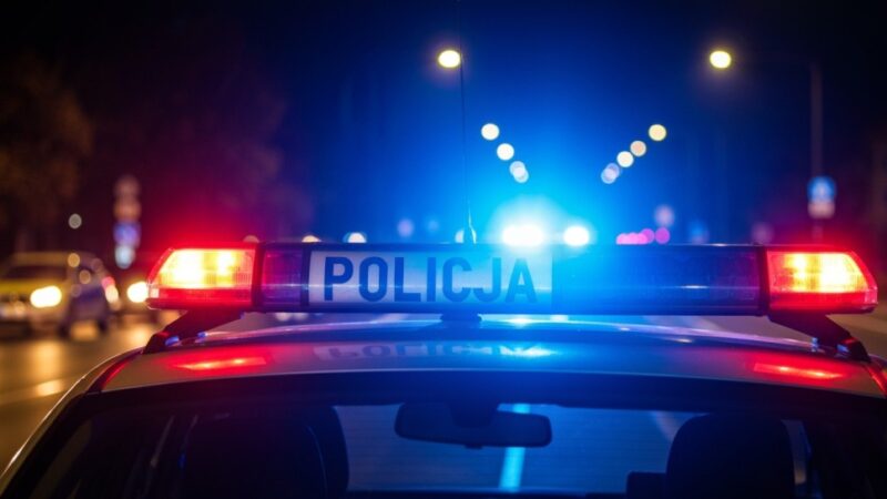 Policjanci z Piotrkowa Trybunalskiego prezentują swoją służbę na Dniu Otwartym w IV LO