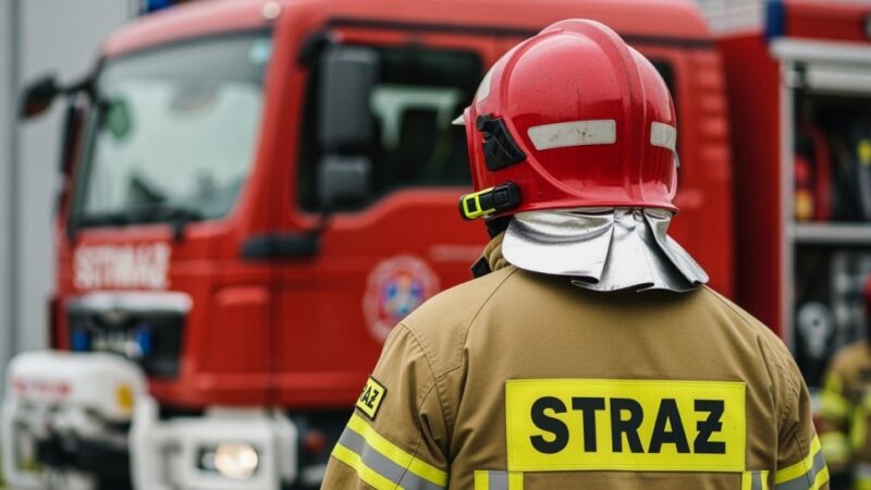 Wójt Gminy Moszczenica podsumowuje działalność OSP Sroków i przyjmuje nowych członków