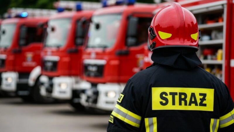 Ewakuacja w trudnych warunkach: szkolenie dla strażaków OSP w Piotrkowie