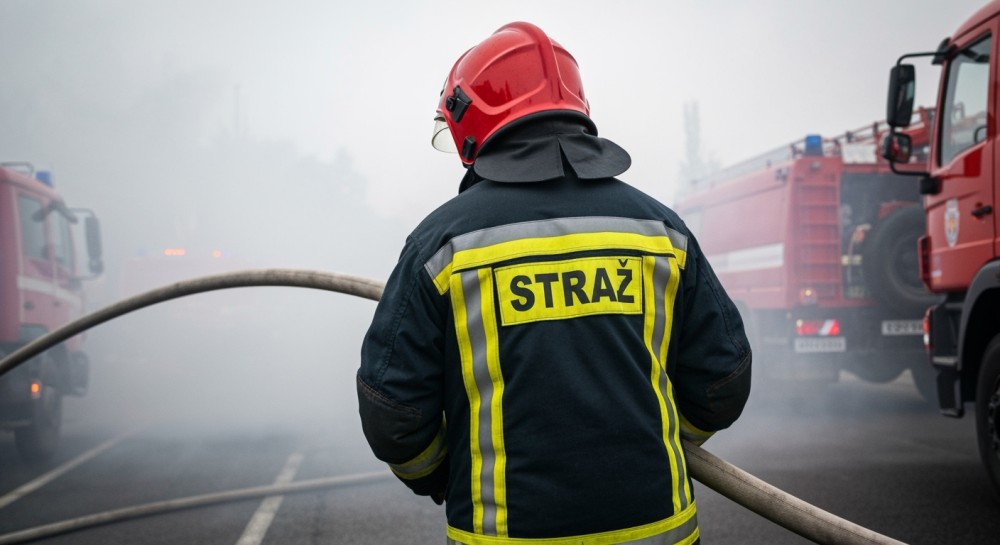 Policja i strażacy błyskawicznie ratują młody las przed pożarem