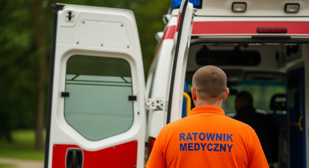 Młody strażak Wiktor Cejnóg bohaterem: Udzielił fachowej pomocy rannej kobiecie